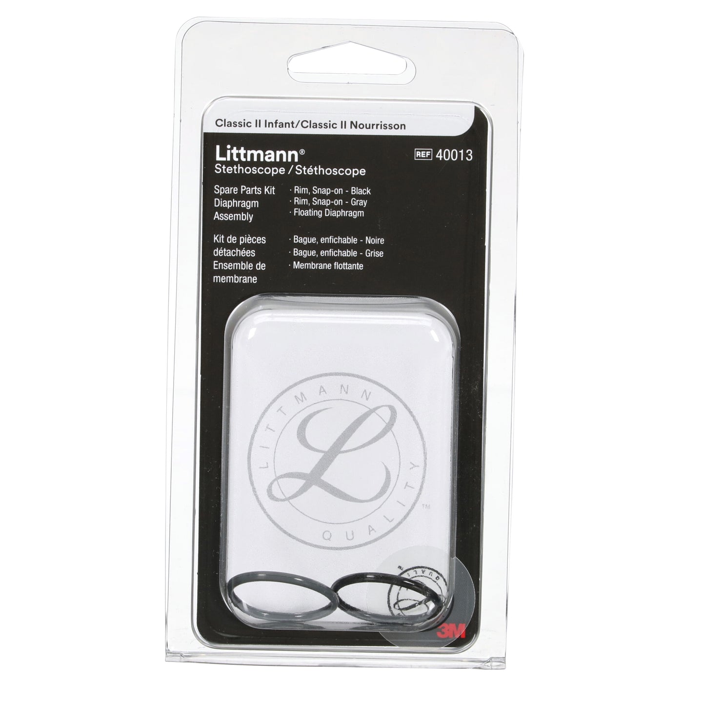 Dark Slate Gray 3M™ Littmann® Stethoscope Spare Parts Kit, Classic II Infant Assembly