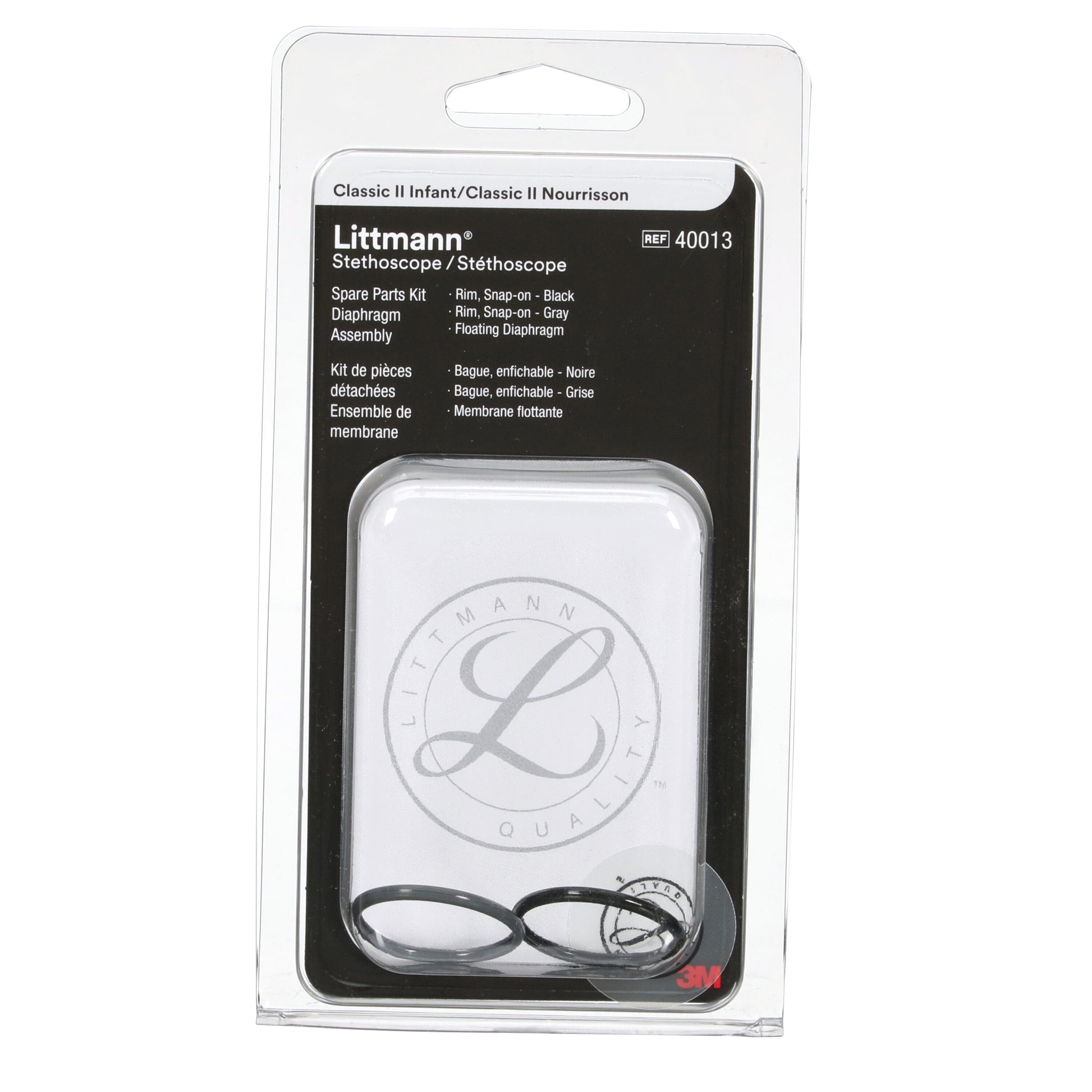 Dark Slate Gray 3M™ Littmann® Stethoscope Spare Parts Kit, Classic II Infant Assembly