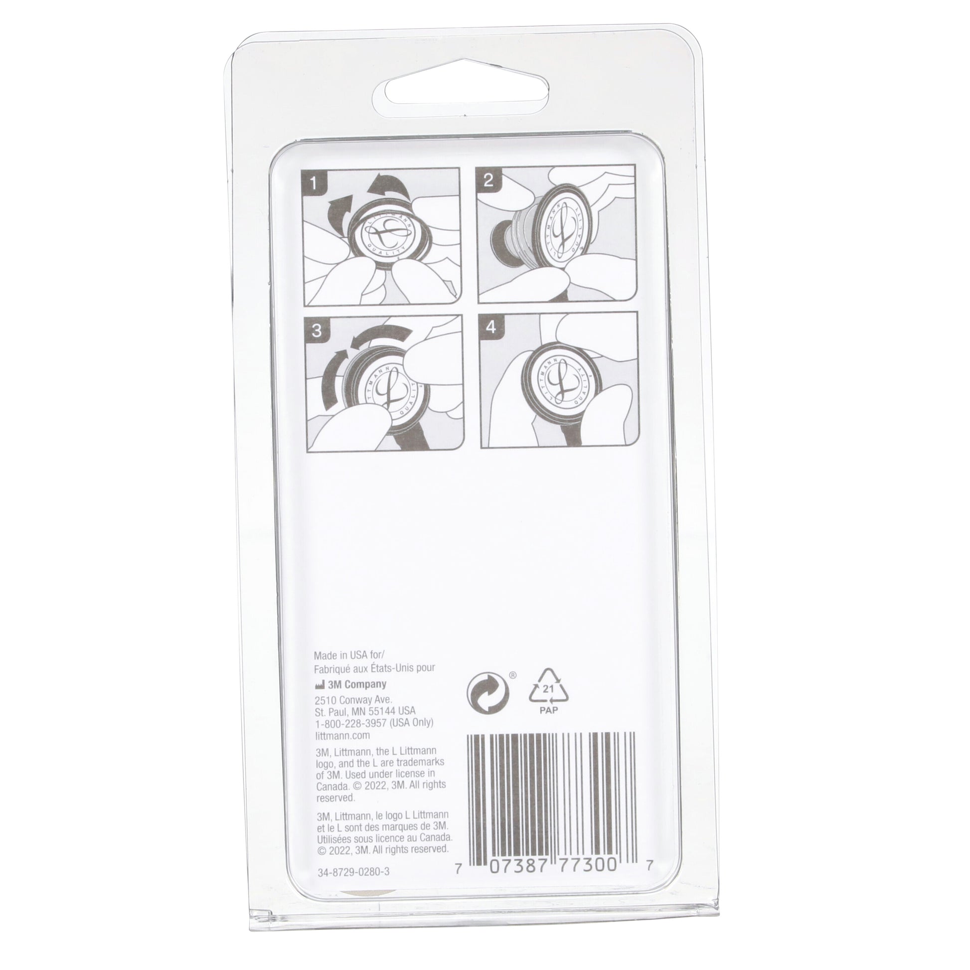 Dark Slate Gray 3M™ Littmann® Stethoscope Spare Parts Kit, Classic II Infant Assembly