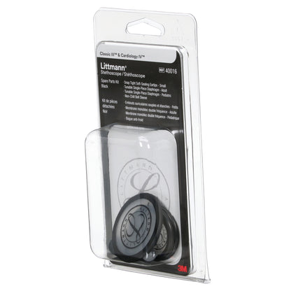 Light Gray 3M™ Littmann® Stethoscope Spare Parts Kit, Classic III/Cardiology IV/CORE - Black