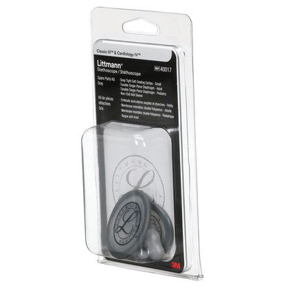 Light Slate Gray 3M™ Littmann® Stethoscope Spare Parts Kit, Classic III/Cardiology IV/Core - Grey