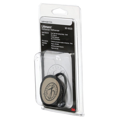 Gray 3M™ Littmann® Stethoscope Spare Parts Kit, Lightweight II S.E., Black