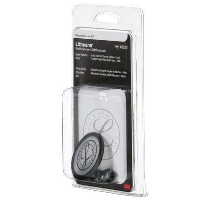 Littmann stethoscope spare parts kit 40022, featuring grey ear tips and a grey tunable diaphragm