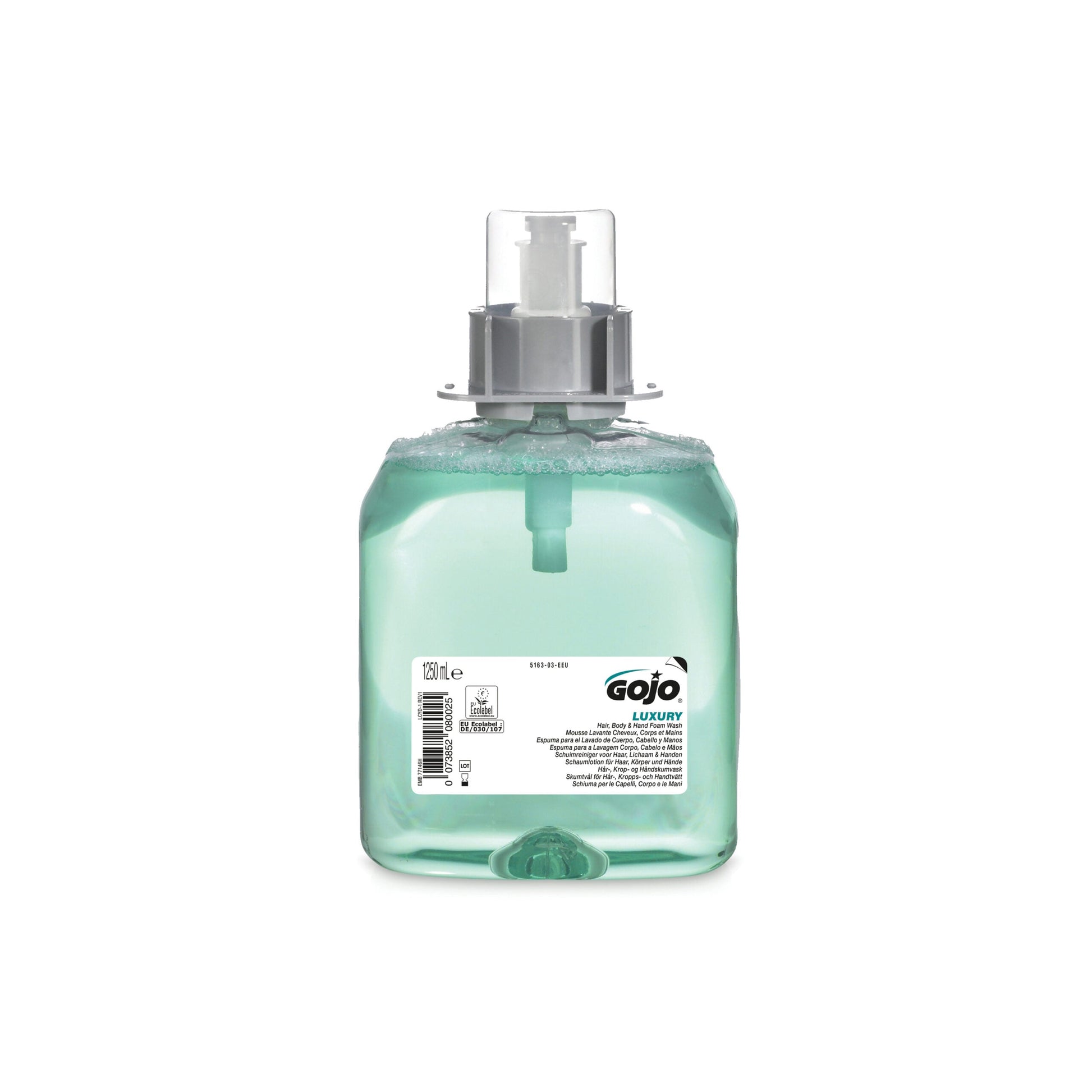 Light Steel Blue GOJO Luxury Hair - Body and Hand Foam Wash - FMX 1250ml
