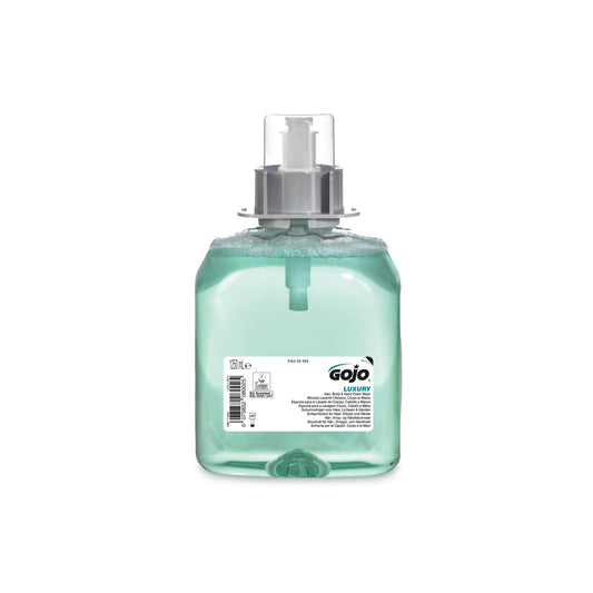 Light Steel Blue GOJO Luxury Hair - Body and Hand Foam Wash - FMX 1250ml