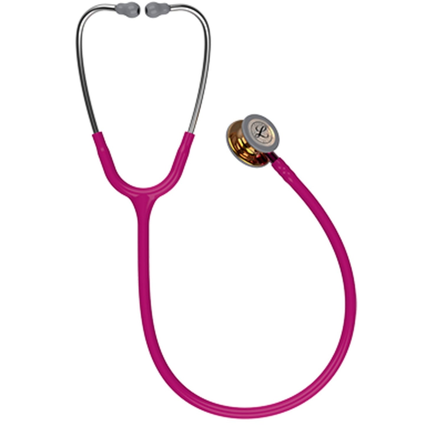 Littmann Classic III Monitoring Stethoscope: High Polish Copper & Raspberry - 5647