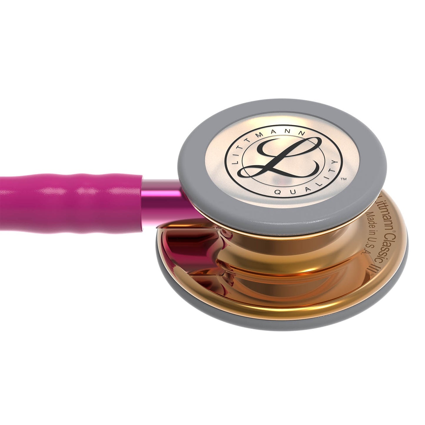 Littmann Classic III Monitoring Stethoscope: High Polish Copper & Raspberry - 5647