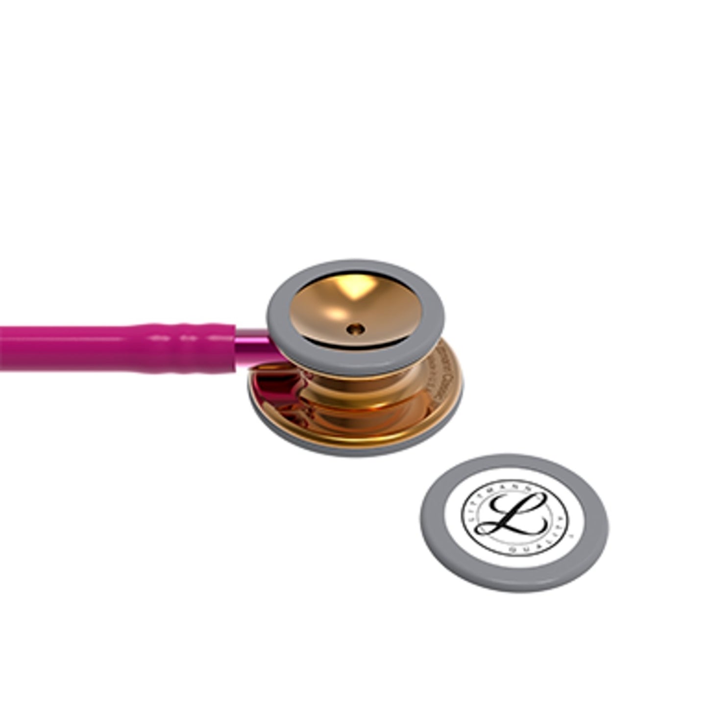 Littmann Classic III Monitoring Stethoscope: High Polish Copper & Raspberry - 5647