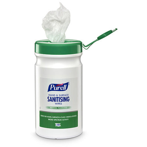 Light Gray Purell Hand & Surface Sanitising Wipes - Tub of 200