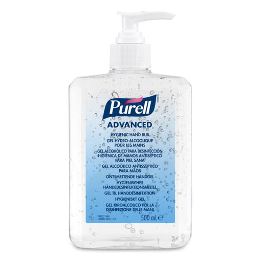 Lavender Purell Advanced Hygienic Hand Rub - 500ml Pump Bottle
