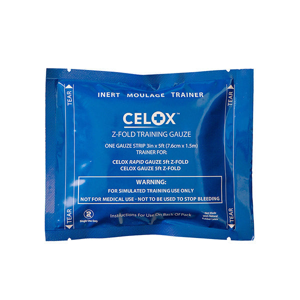 Dark Cyan CELOX Gauze 5ft Z-Fold Training
