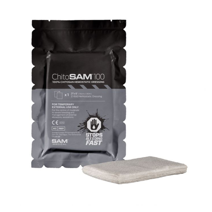 Dim Gray SAM® ChitoSAM™ 100 Z-Fold Hemostatic Dressing 3in x 4ft