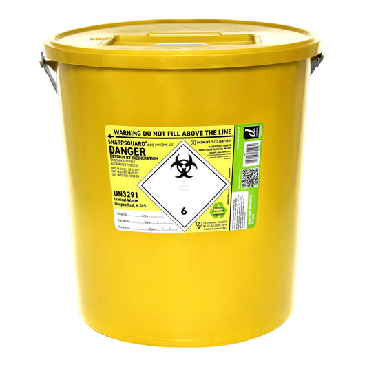 Sharpsguard Yellow 24 Litre Sharps Bin