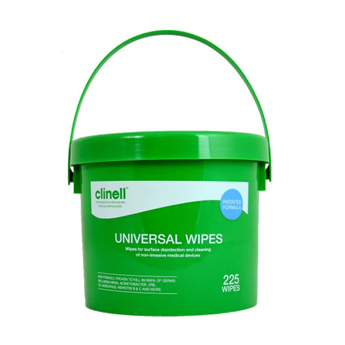 Forest Green Clinell Universal Sanitising Wipes x 225 (bucket)