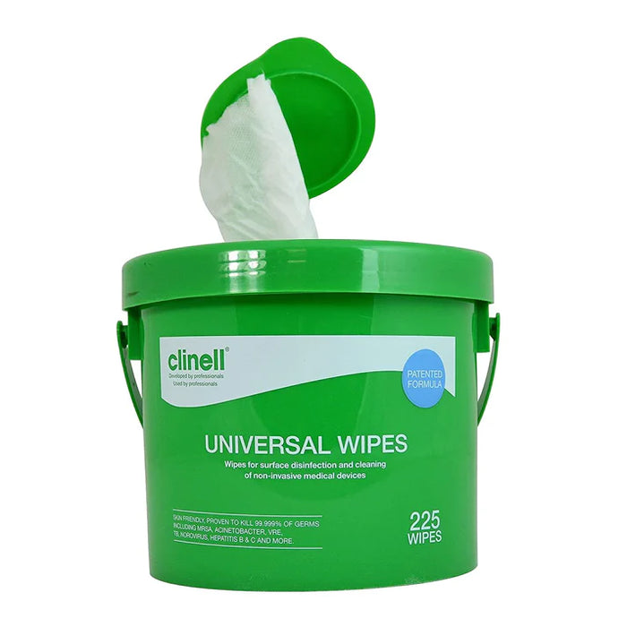 Forest Green Clinell Universal Sanitising Wipes x 225 (bucket)