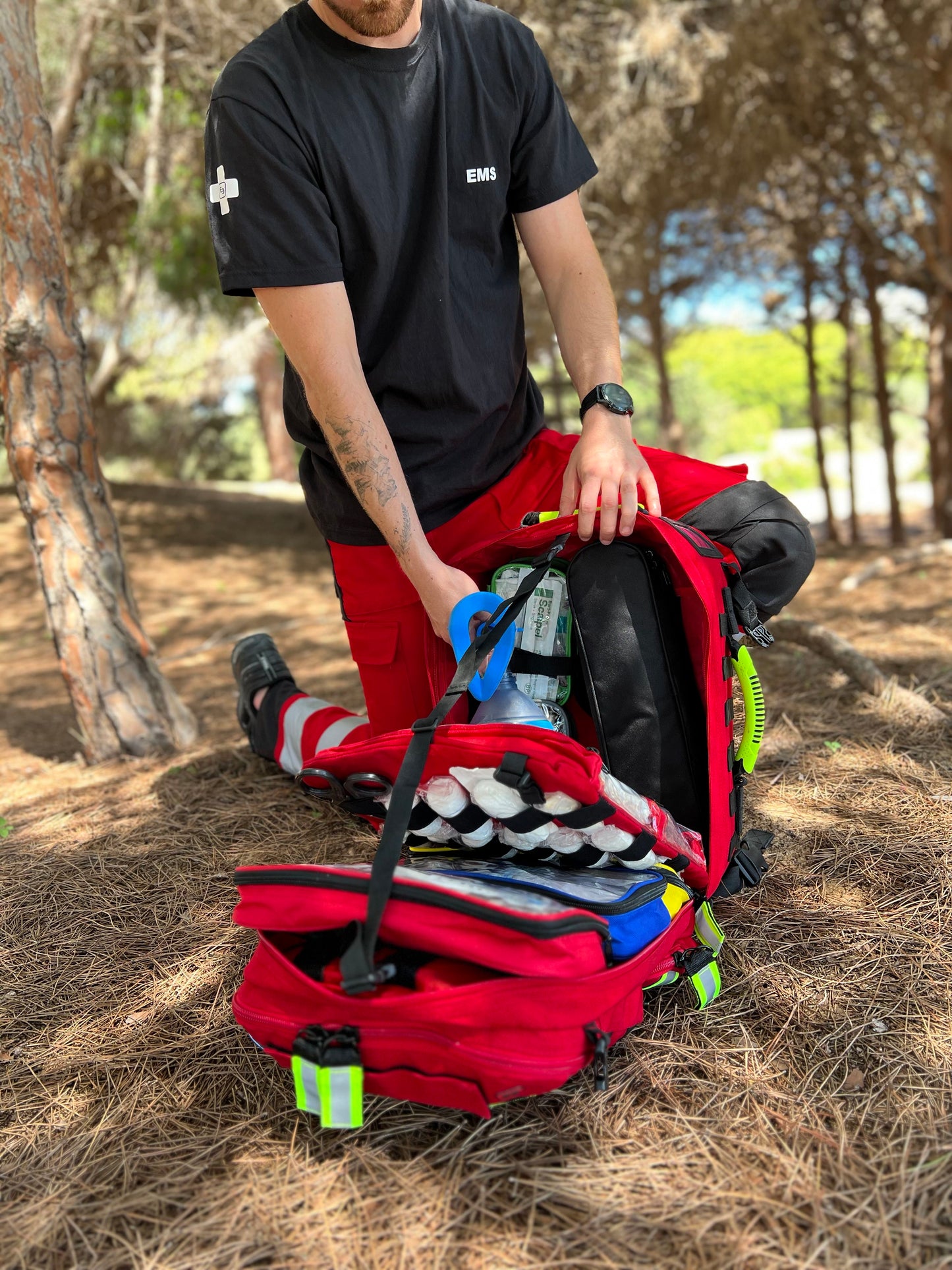 Elite Bags Rescue Tactical Backpack - Polyamide- Red