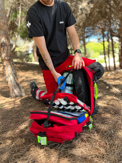 Elite Bags Rescue Tactical Backpack - Polyamide- Red