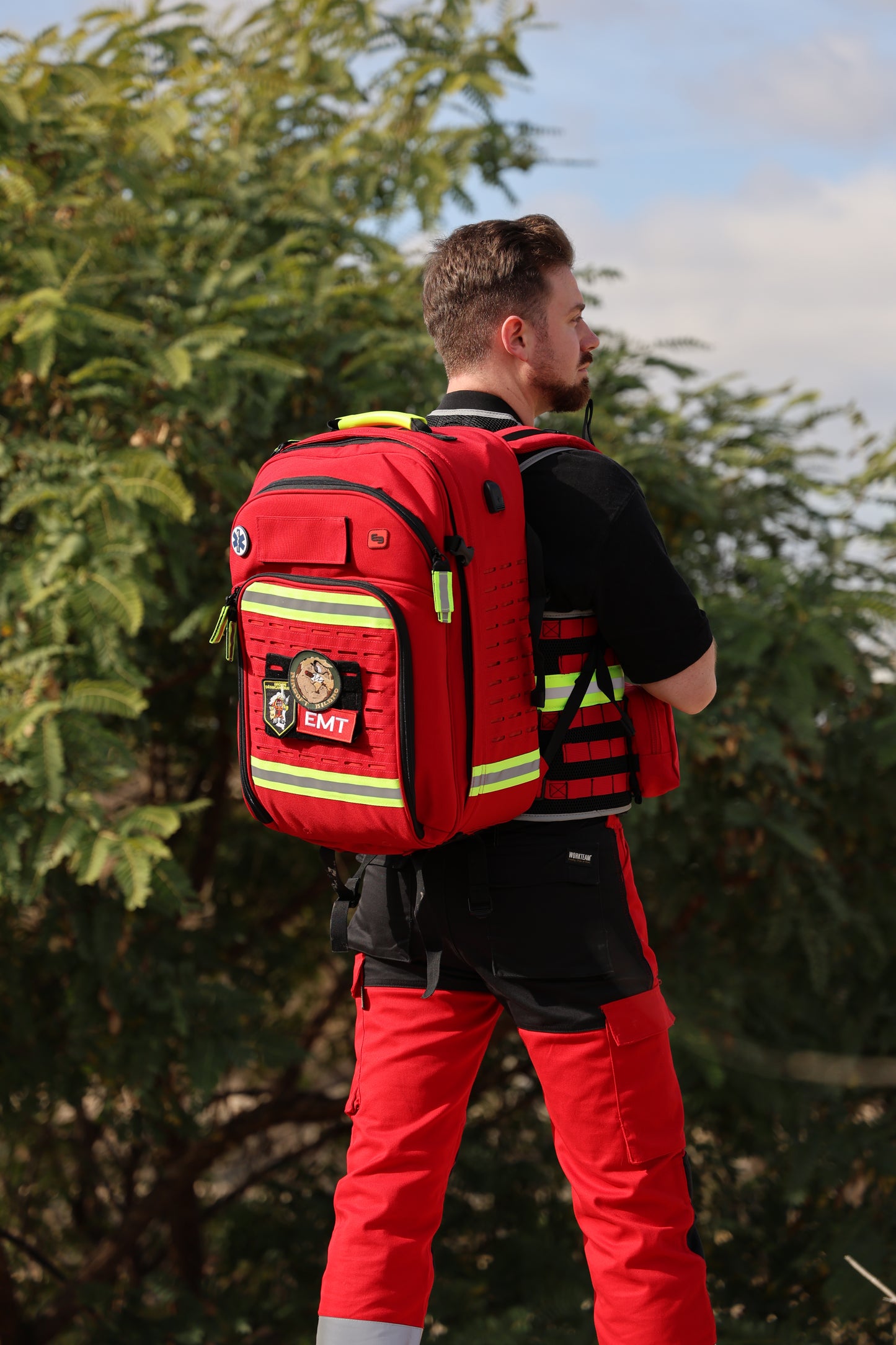 Paramed's - Big Sized Rescue and Tactical Backpack - Red