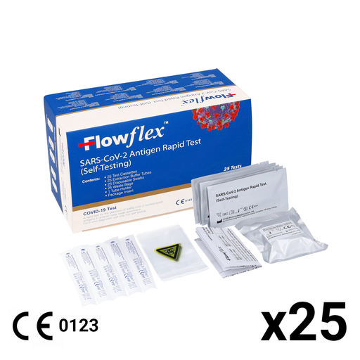 Light Gray Flowflex Lateral Flow Test COVID-19 Test Kits [Acon]
