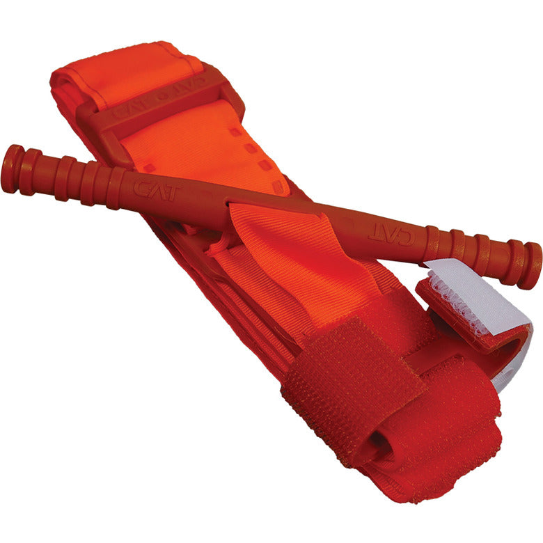 Brown Combat Application Tourniquet (CAT) - Orange