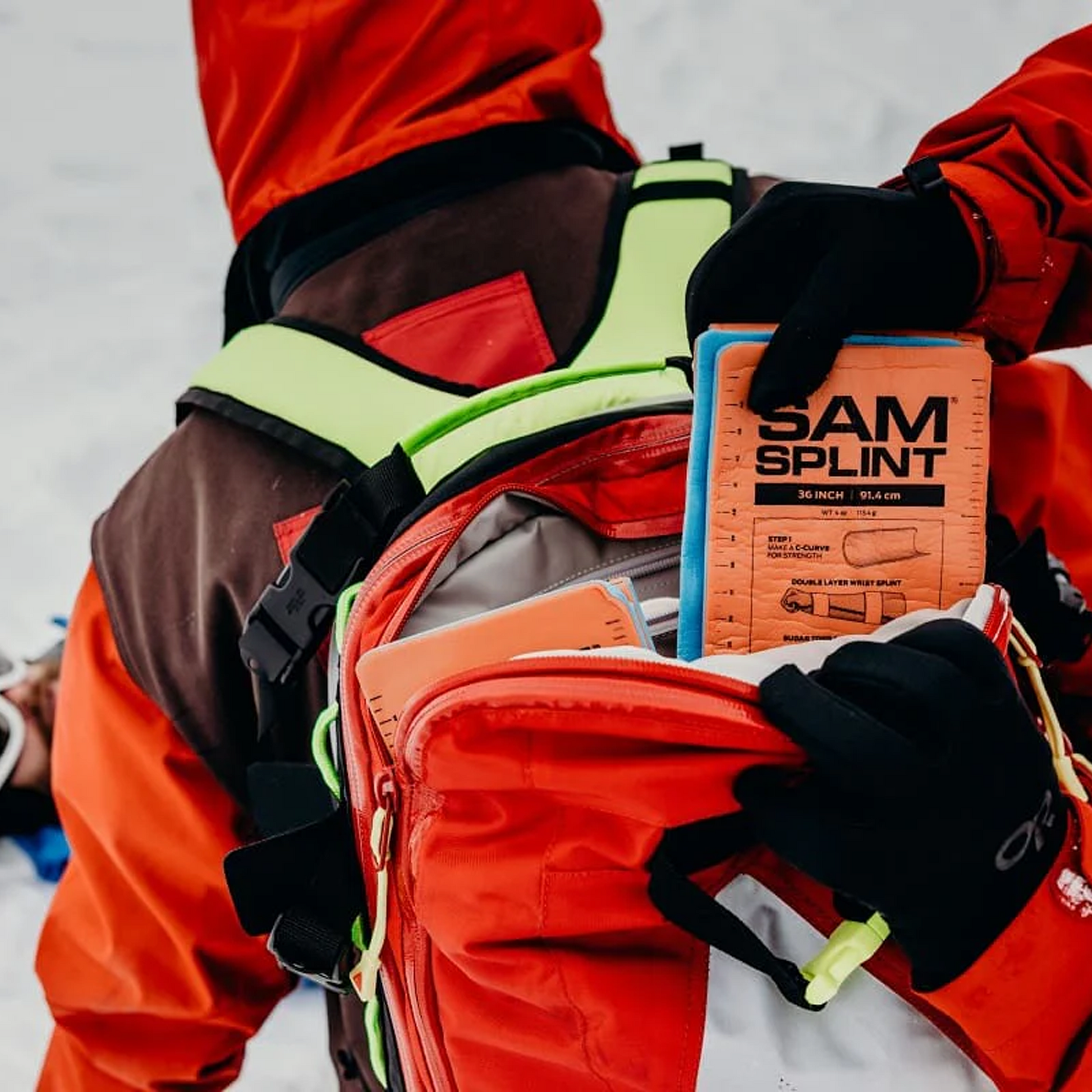 Firebrick SAM® Splint 36" 91.4cm x 14cm XL - Charcoal