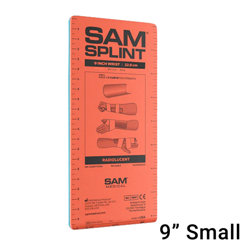 Coral SAM® Splint 9" 22.9cm x 10.8cm Small - Orange & Blue