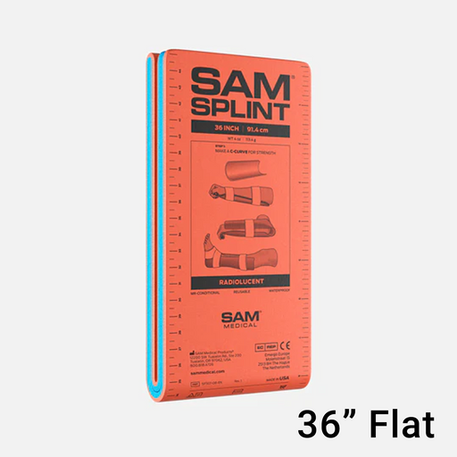 White Smoke SAM® Splint 36" 91.4cm x 10.8cm Large  - Orange & Blue
