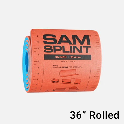 White Smoke SAM® Splint 36" 91.4cm x 10.8cm Large Rolled - Orange & Blue