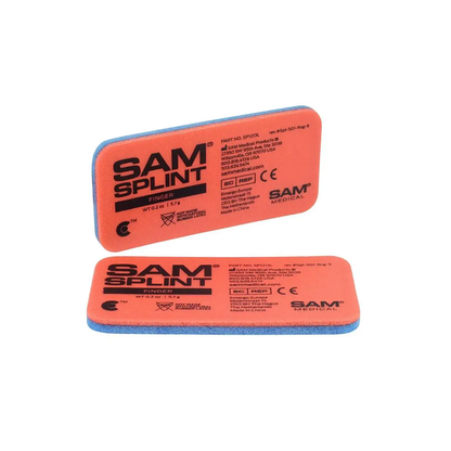 Coral SAM® Splint 4" 9.5cm x 4.6cm Finger - Orange & Blue