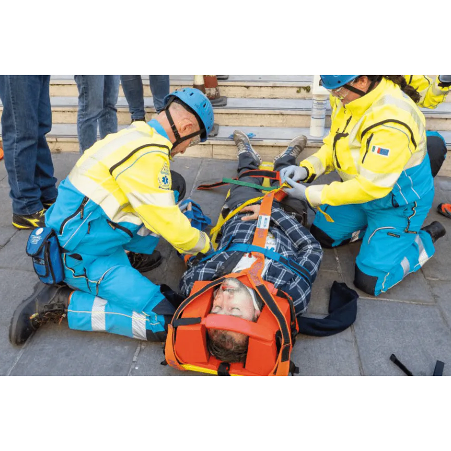 Dim Gray SPENCER® T-Strap Spider Straps System For Spine Boards