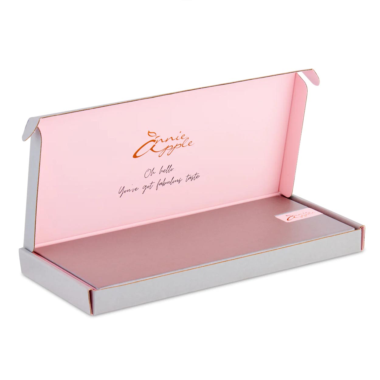 Annie Apple Nurses Fob Watch - Venus - Silver Mesh - Blush Leather - 35mm