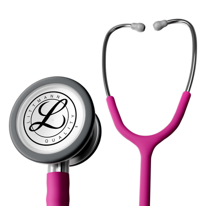 Littmann Classic III Monitoring Stethoscope: Satin Raspberry Tube 5648C