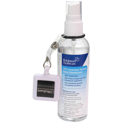 Medisave Professional Retractable ID Clip for 50ml & 100ml Hand Gel