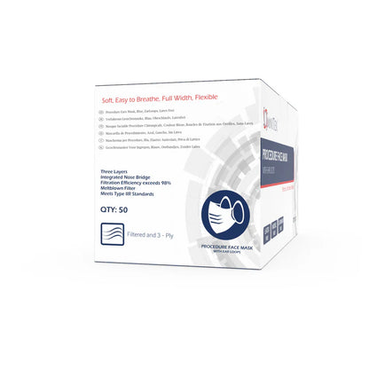 Type IIR Surgical Face Mask x 50 - Blue