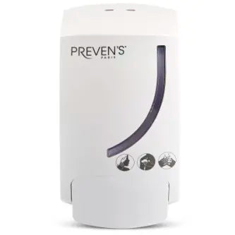 Light Gray Preven's Paris Curve Dispenser - 300ml - White