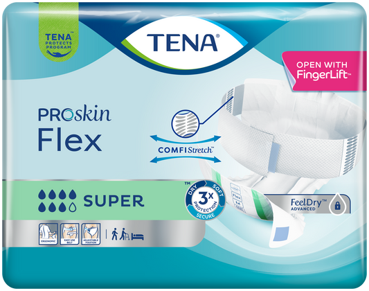 TENA ProSkin Flex Super - Large - Pack of 30 - 