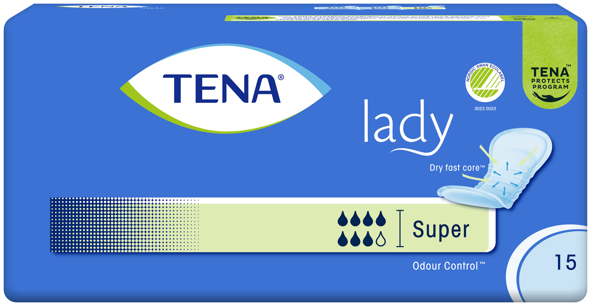 TENA Lady Super - Pack of 15 - 