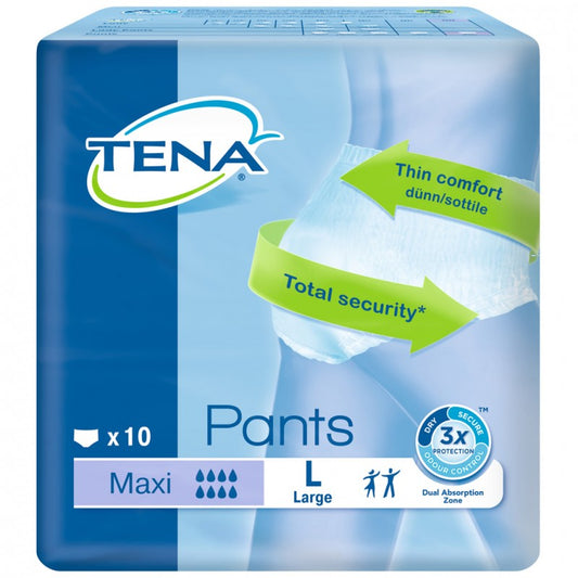 Tena Pants Maxi Large- Case 10 Pack - Tena