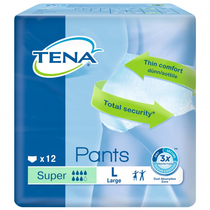 Tena Pants Super Large - 12 Pack - Tena