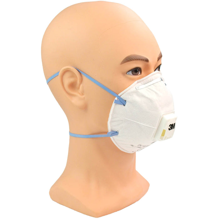 Tan 3M™ FFP2 Face Mask 06922 - Valved  (Box of 10 Masks)