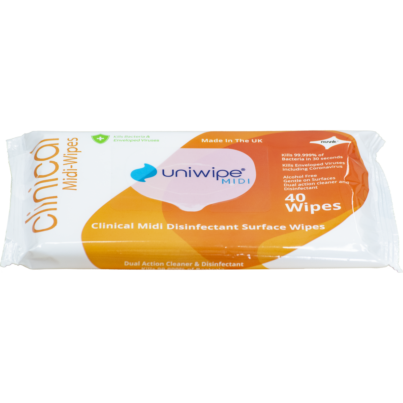 Goldenrod Uniwipe Clinical Surface Disinfectant Wipes X 40