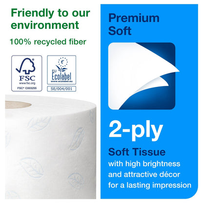 Lavender Tork Premium Mini Jumbo Toilet Paper Roll x 12 (11 02 54)