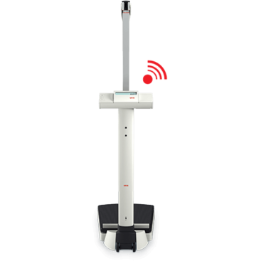 Light Gray seca 704 s - EMR-Validated Column Scale with Stadiometer and 300 kg Capacity (Class III medically approved)
