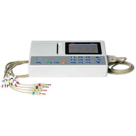 Light Gray seca CT8000i-2 - Compact and portable interpretive 12 lead ECG machine with 5" colour display