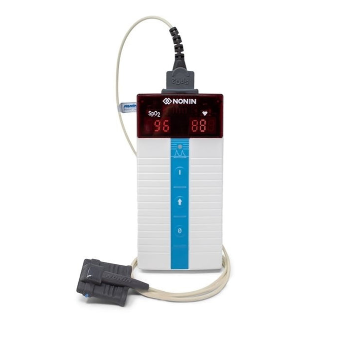 Dark Slate Gray Nonin 8500 Handheld Pulse Oximeter. Includes Adult Soft SpO2 Sensor and Carry Ca