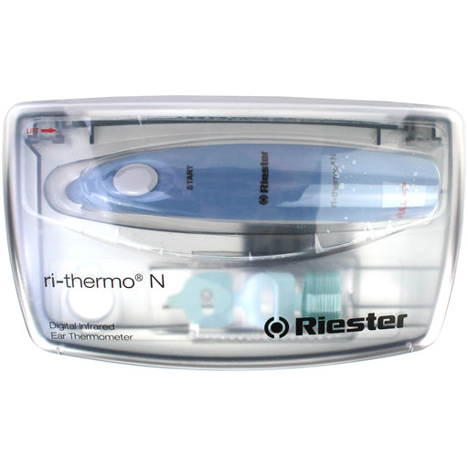 Light Gray ri-thermo N in a plastic box with 25 probe covers