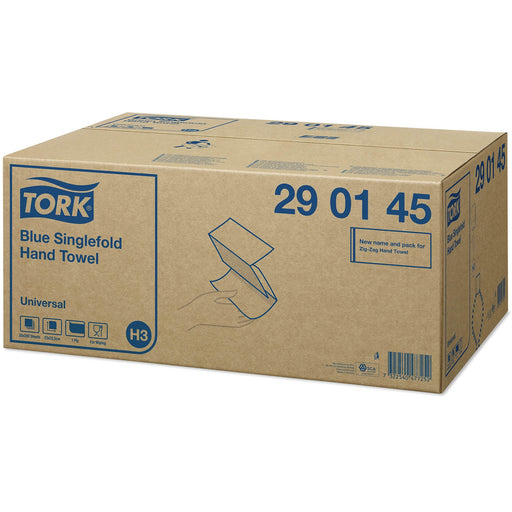 Rosy Brown Tork Singlefold Hand Towel Universal Blue 1Ply - 290145 - 20 x 200 Sheets