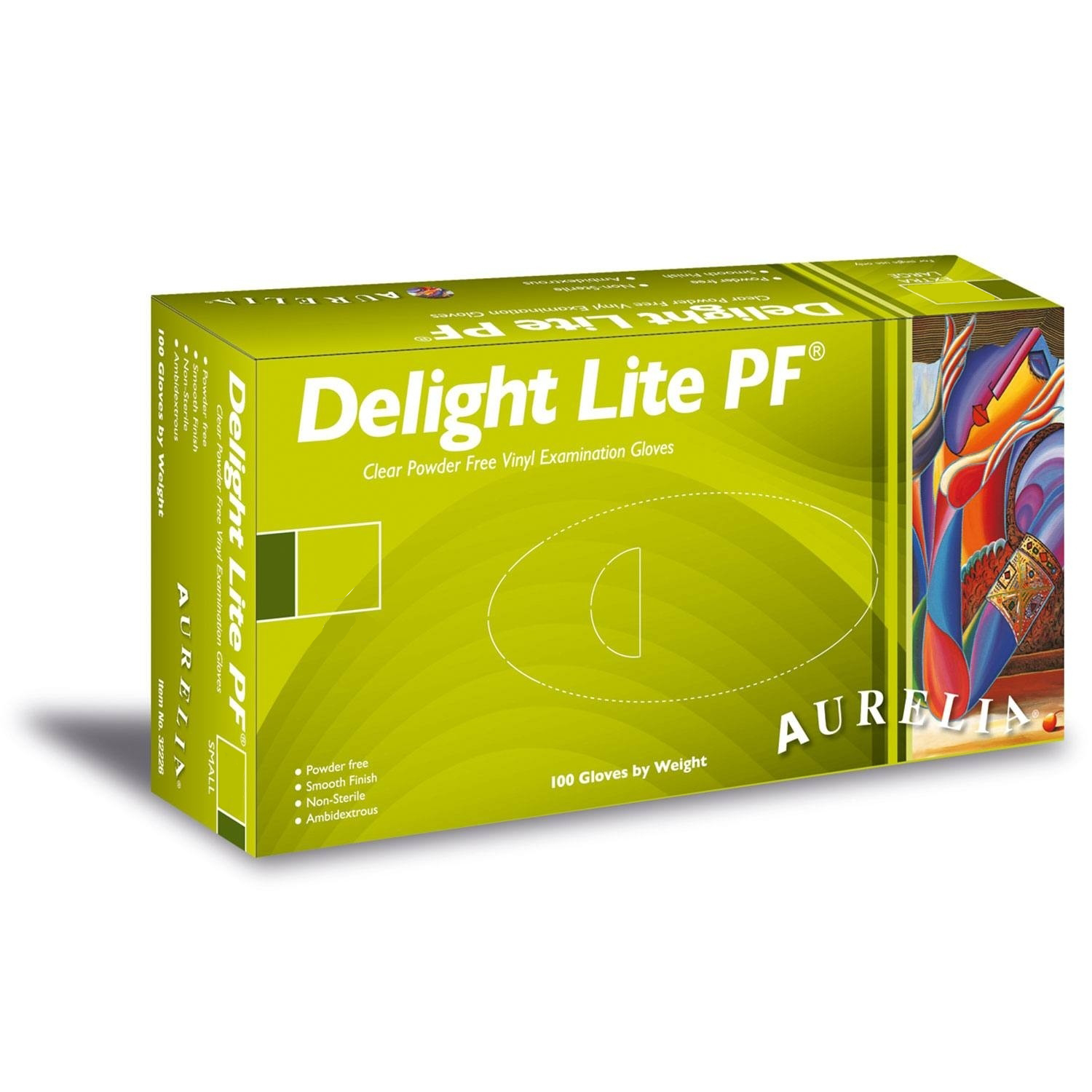 Goldenrod Delight Lite PF Vinyl Gloves - Box of 100