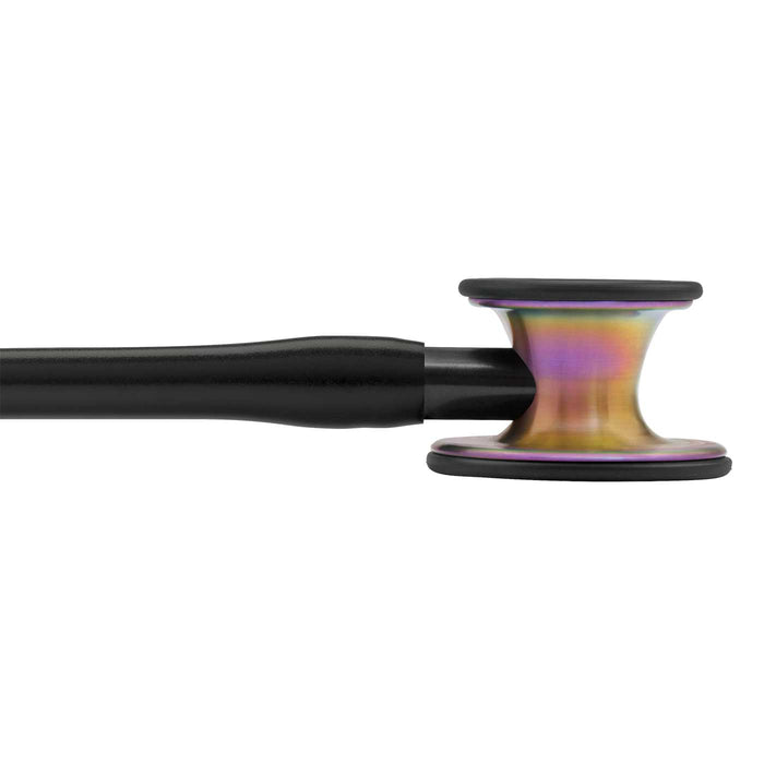 Rosy Brown 3M Littmann Cardiology IV Stethoscope - Black - Rainbow Chestpiece - 6165
