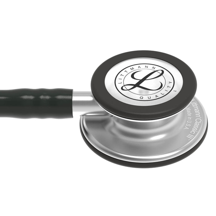 Dark Slate Gray Littmann Classic III Monitoring Stethoscope: Black Tube 5620